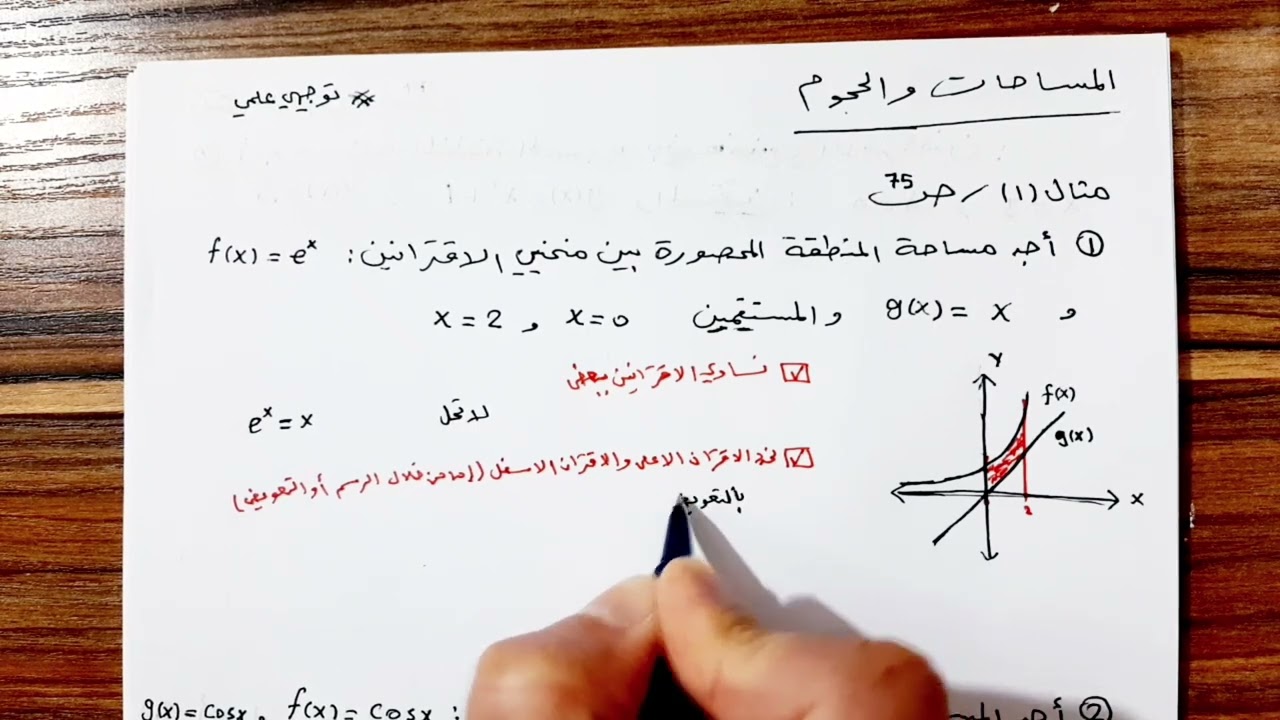 (15) المساحات والحجوم 🔥 توجيهي علمي 2007 🔥 الاستاذ حازم العبابسه