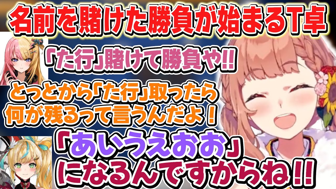 【にじさんじ麻雀杯2025】にじさんじの「た行」こと立伝都々から名前を取る勝負が始まるT卓【本間ひまわり/虎姫コトカ/立伝都々/ハナ・マキア】