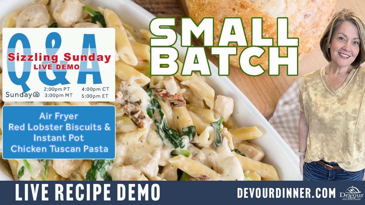 Let's Cook Together!  LIVE Recipe Demo Air Fryer and Instant Pot