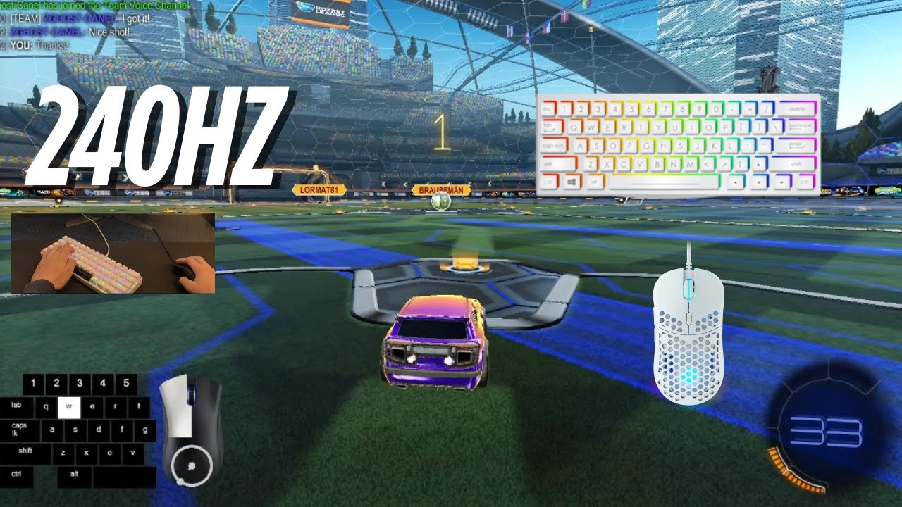 Keyboard ASMR 😴 Rocket League Ranked 2V2 🏆 Satisfying