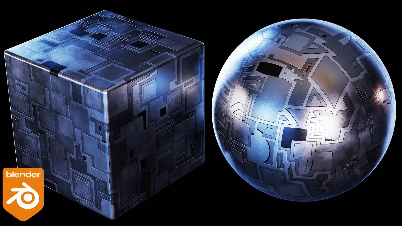 Простой научно-фантастический материал Greeble Metal (урок по Blender)