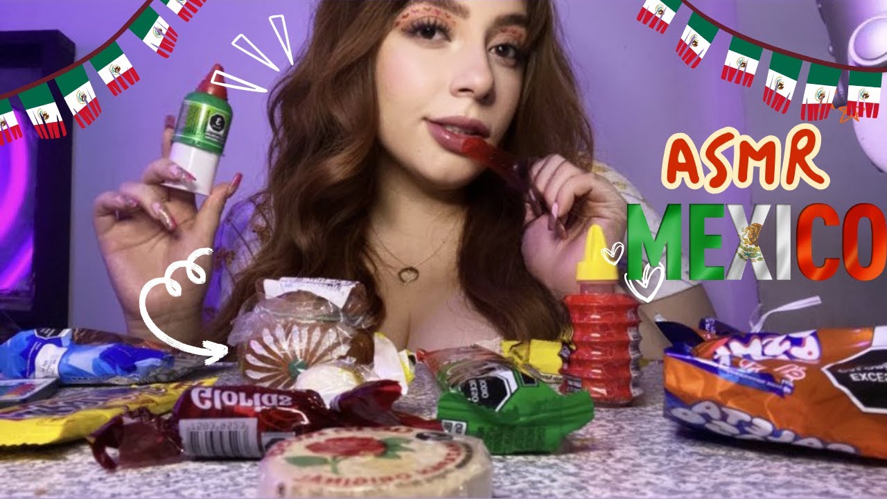 💚ASMR Probando DULCES MEXICANOS 🤍+ datos RANDOM DE MÉXICO❤️