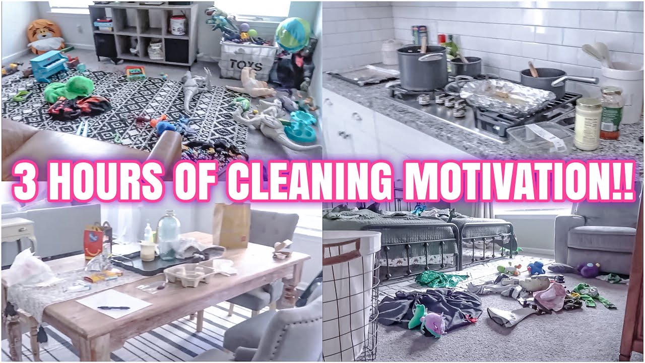 EXTREME 3 HOUR CLEANING MARATHON | SPEED CLEANING MOTIVATION 2024 | DECLUTTER, ORGANIZE + DEEP CLEAN