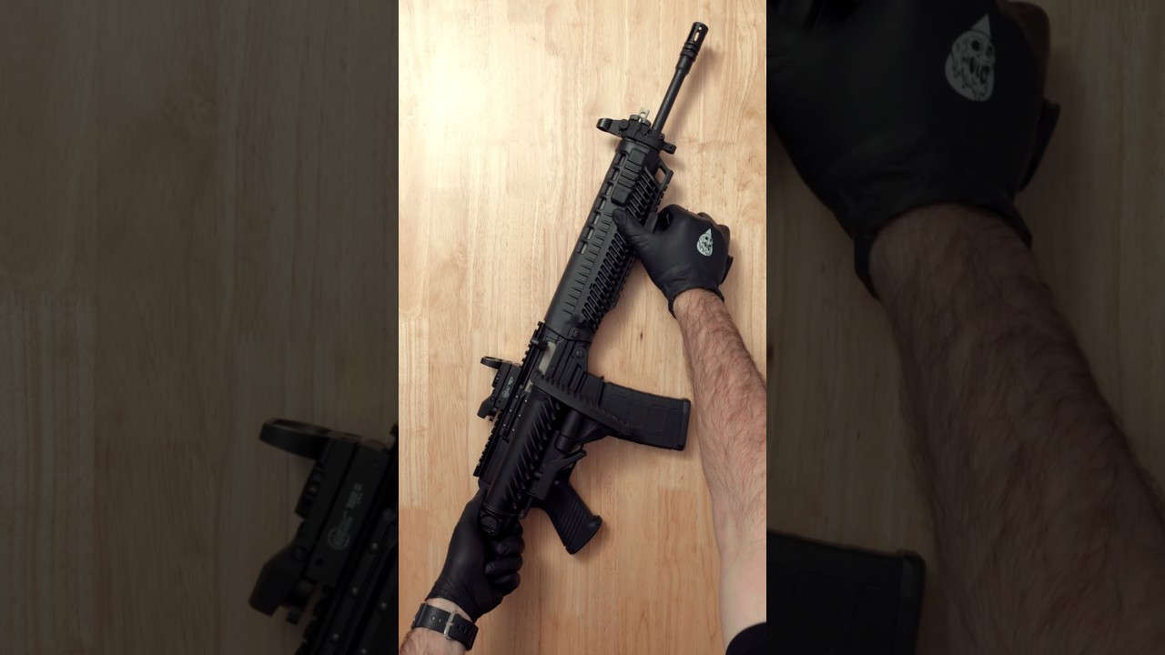 Sig 556 with a super gunked up trigger.