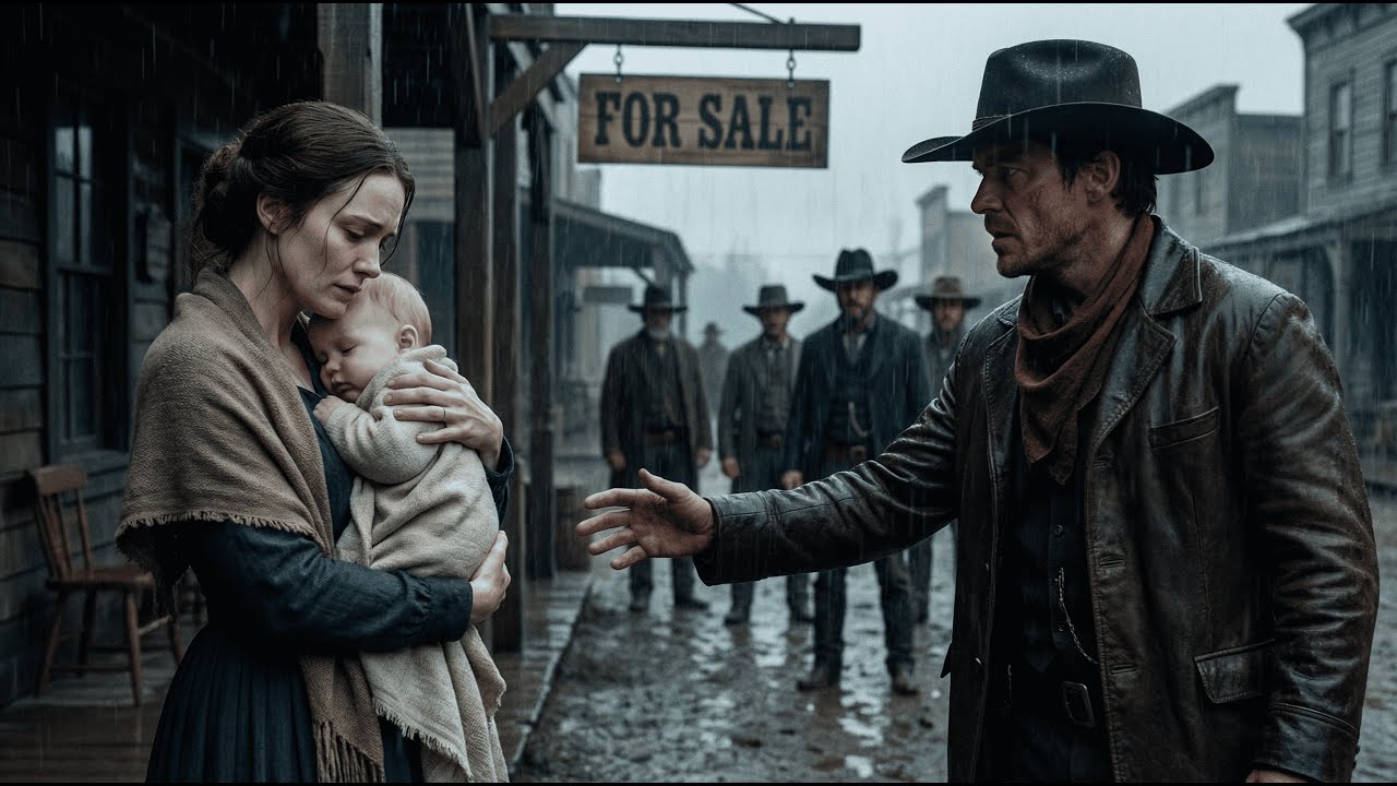 The Desperate Widowed Sold Herself to Feed Her Children, But The Cowboy Who Bought Her Chose Love