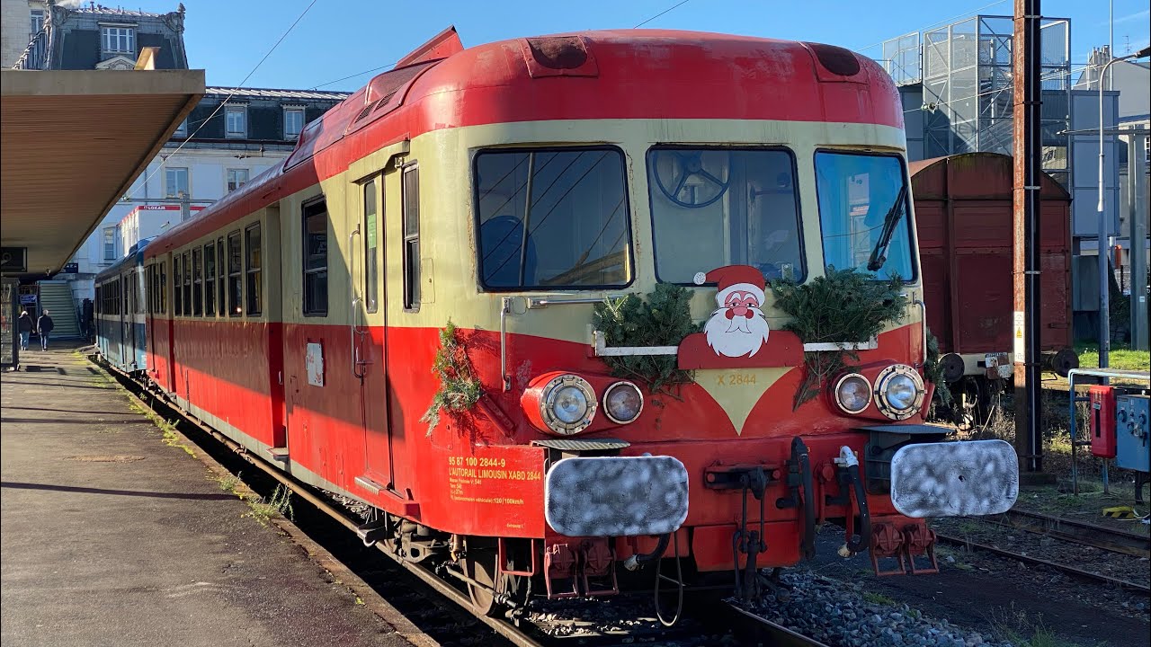 Départ des x 2844 et x 2907 pour Eymoutiers 