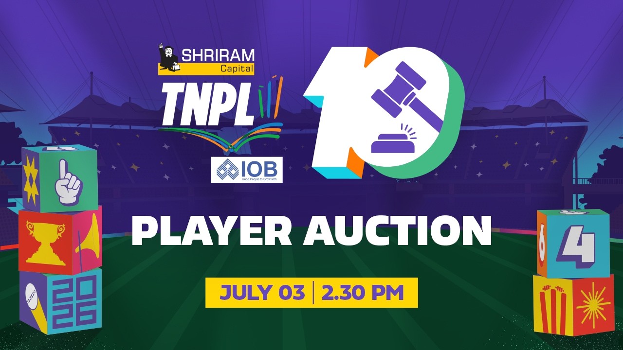 TNPL Auction 2026 | Season 10 | Shriram Capital