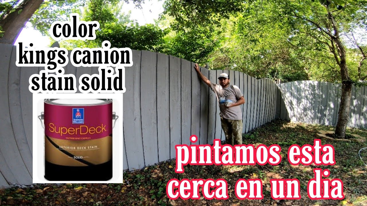 como pintar una cerca de madera