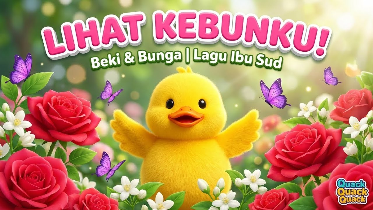 Lihat Kebunku versi Beki 🌼 | Lagu Anak Legendaris Ibu Sud | Animasi Edukasi Anak