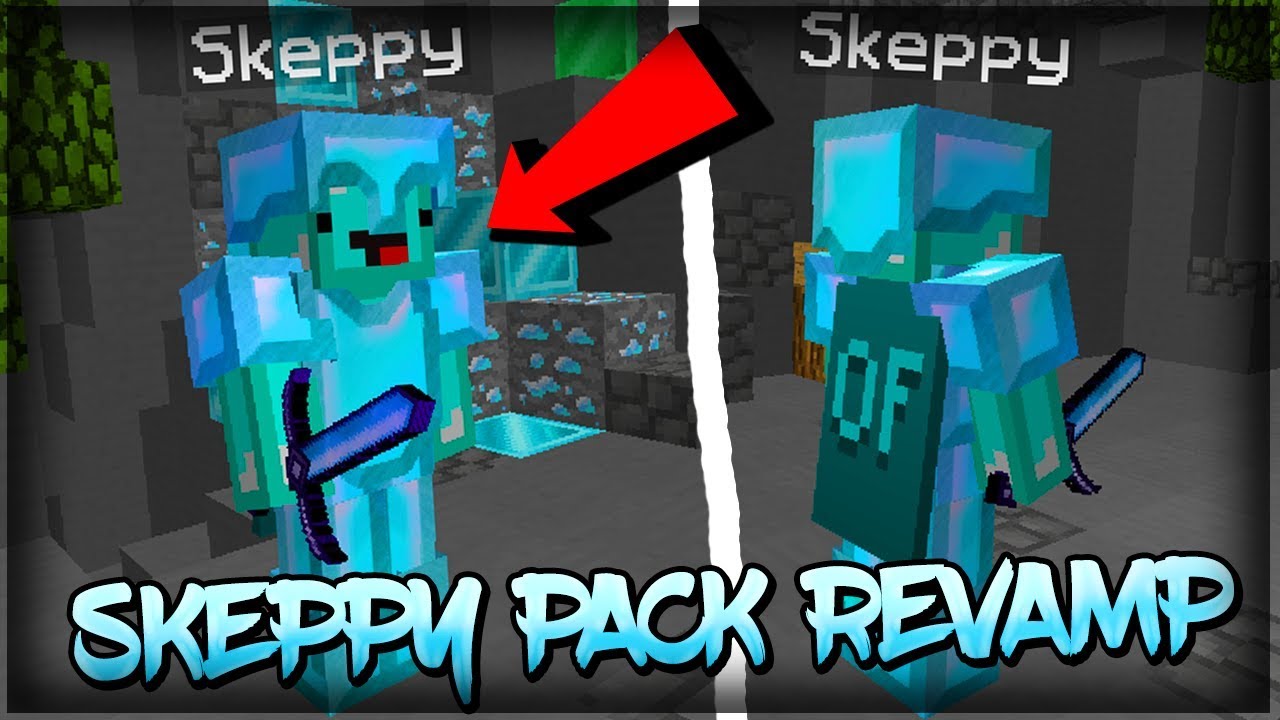 Skeppy PvP Texture Pack Revamp (Resource Pack) 32x Edit FPS BOOST NO LAG