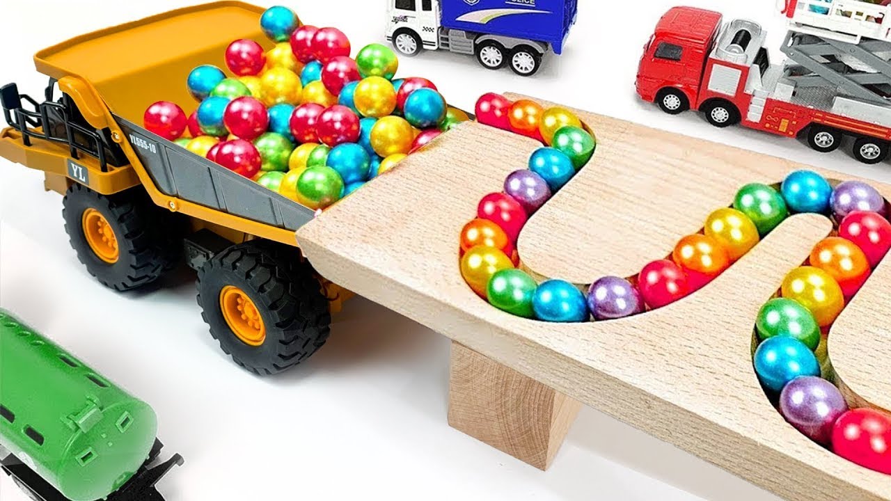 Marble Run ASMR ☆ Cuboro + Transparent rotating slope + uneven plate + Bornelund + HABA