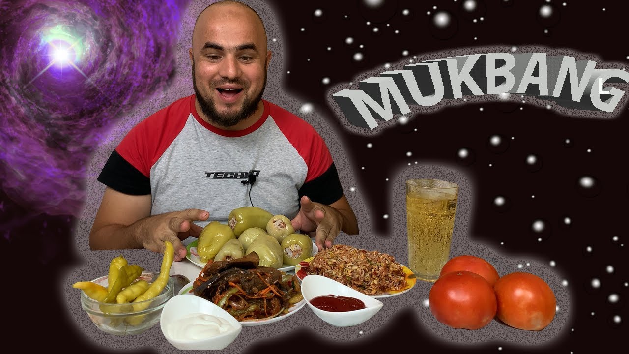 Мукбанг Долма / Фаршированный Перец  / Поболтаем