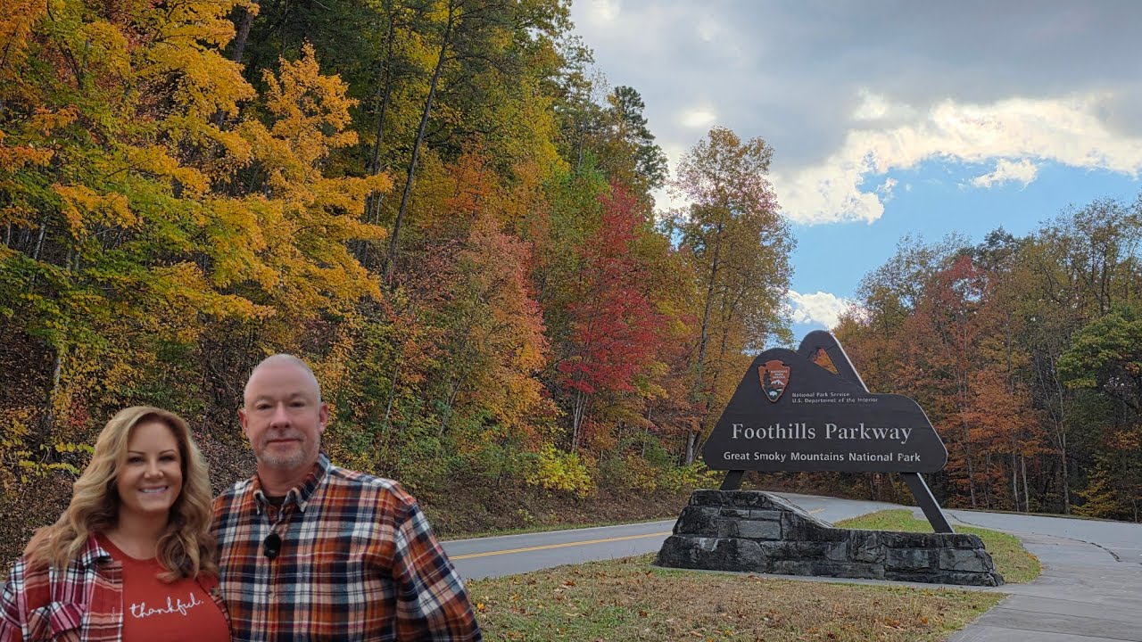 Foothills Parkway East — Косби, Теннесси (ПРЕКРАСНАЯ ОСЕННЯЯ ПОЕЗДКА!!)