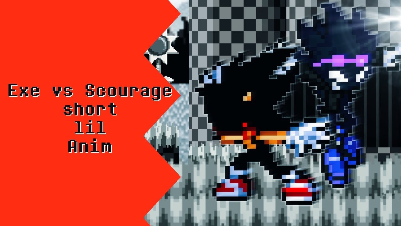 Dark Sonic.exe vs Dark scourge (Short lil sticknodes sprite animation)