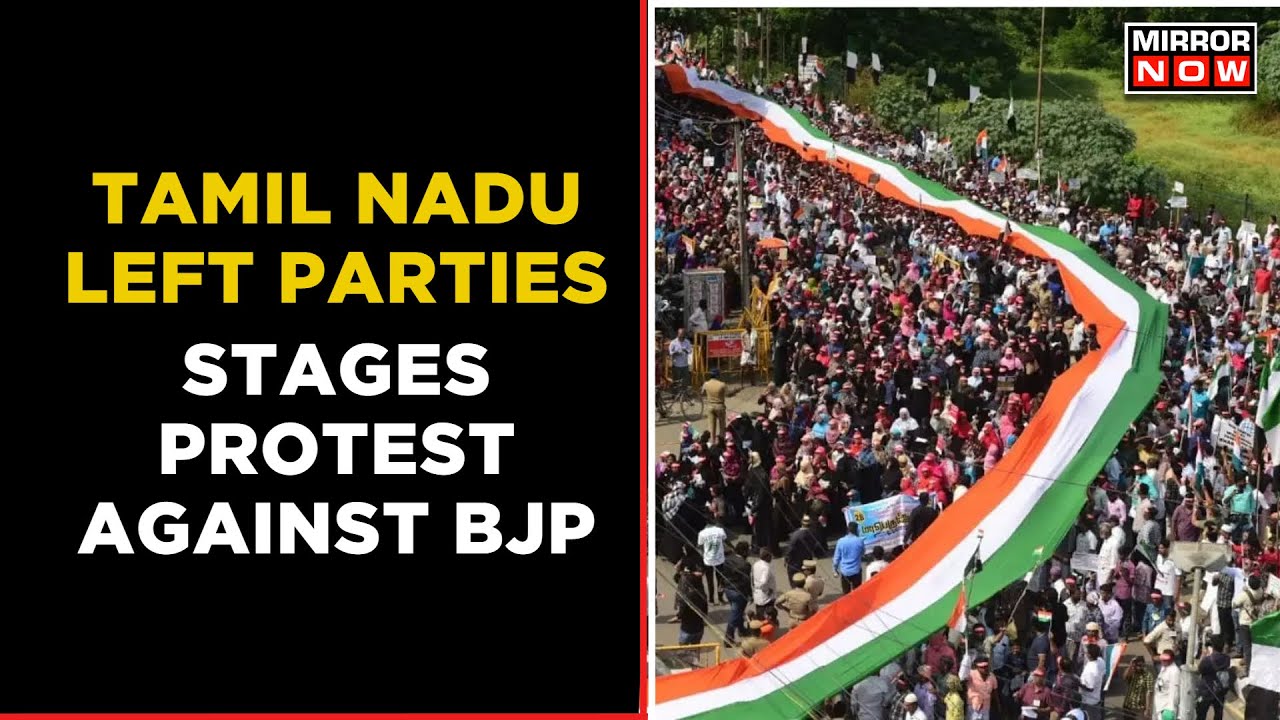 Protest Against Tamil Nadu Governor RN Ravi & BJP Over Alleged Misuse Of Agencies In Chennai