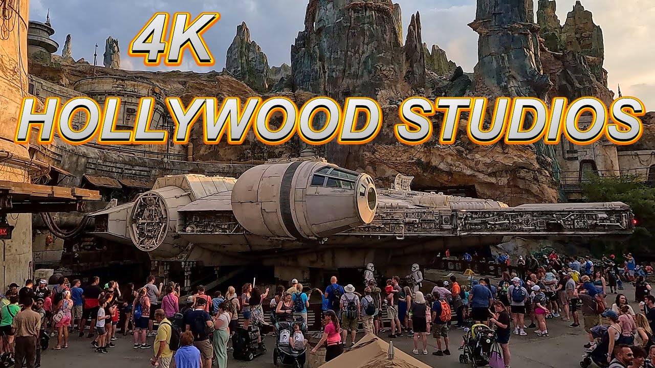 Sunset Walk in Hollywood Studios, Disney World Florida 4K