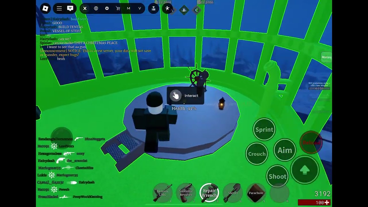 Roblox Airship Assault - New Control Map “Zmei Rock” Playtest, Winning Perspective - 29/8/25