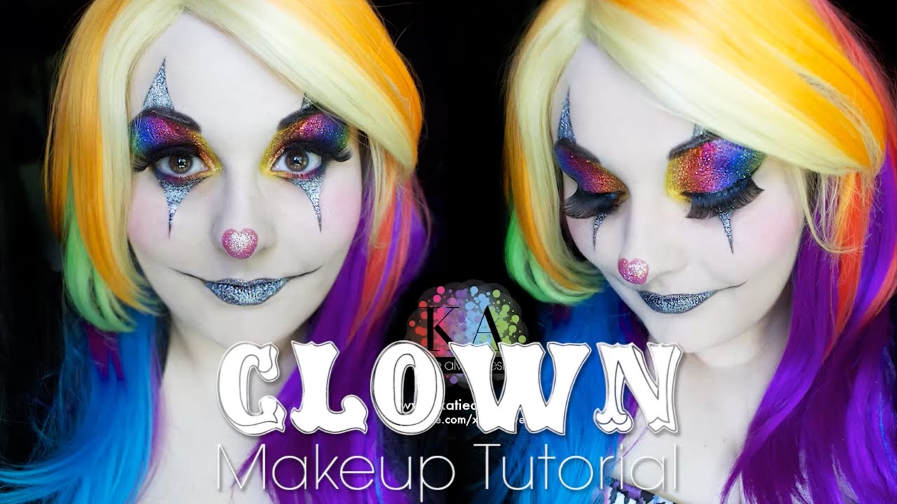 Sparkly Clown Halloween Makeup Tutorial