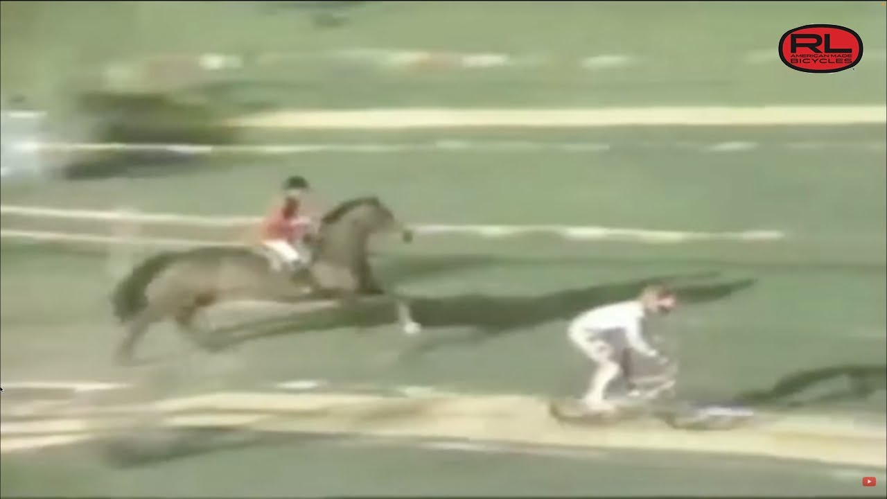 BMX Rider races a horse on That's Incredible