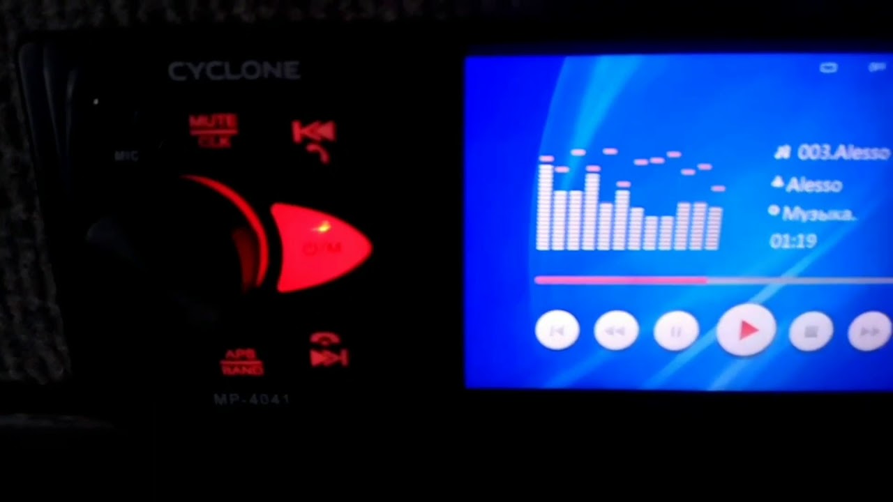 Автомагнитола Cyclone Mp-4041 обзор звук отвратительный