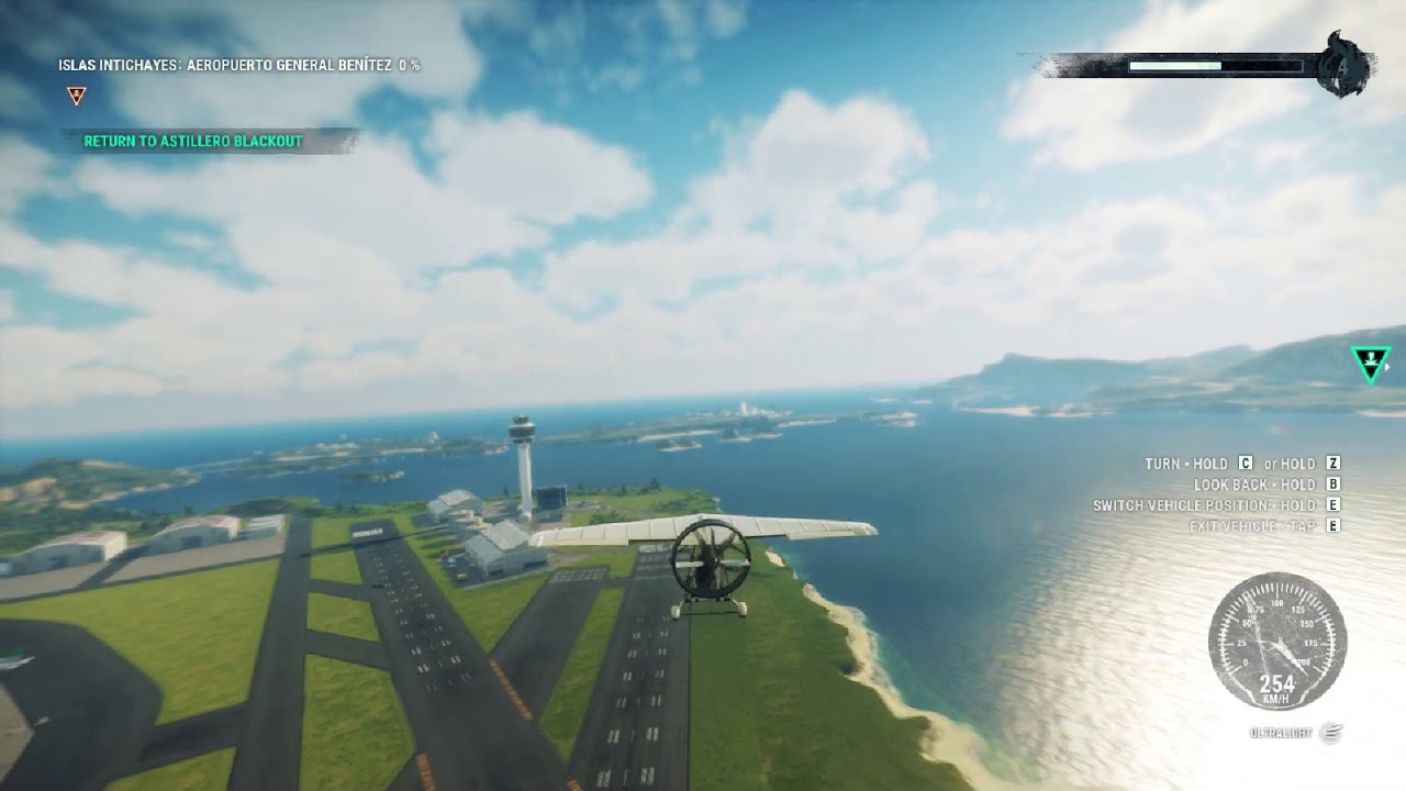 testing the smallest plane around the biggest airport in just cause 4