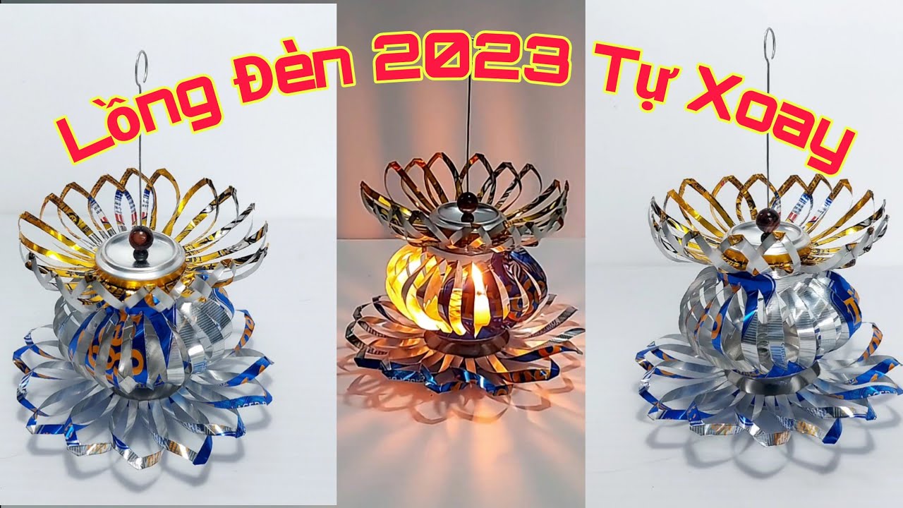 DIY | Tự Làm Lồng Đèn Trung Thu Mẫu Mới 2023-Từ Lon phế Liệu