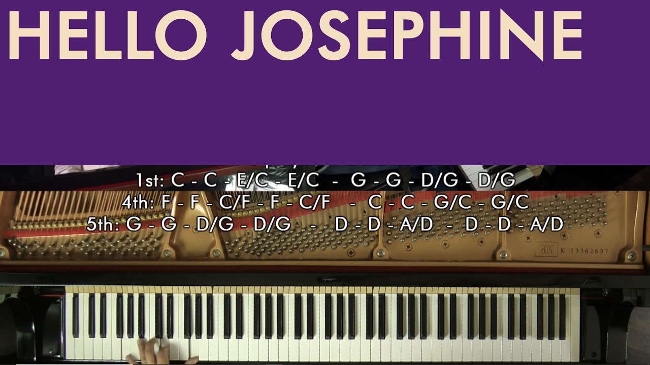 New Orleans Piano Tutorial: HELLO JOSEPHINE