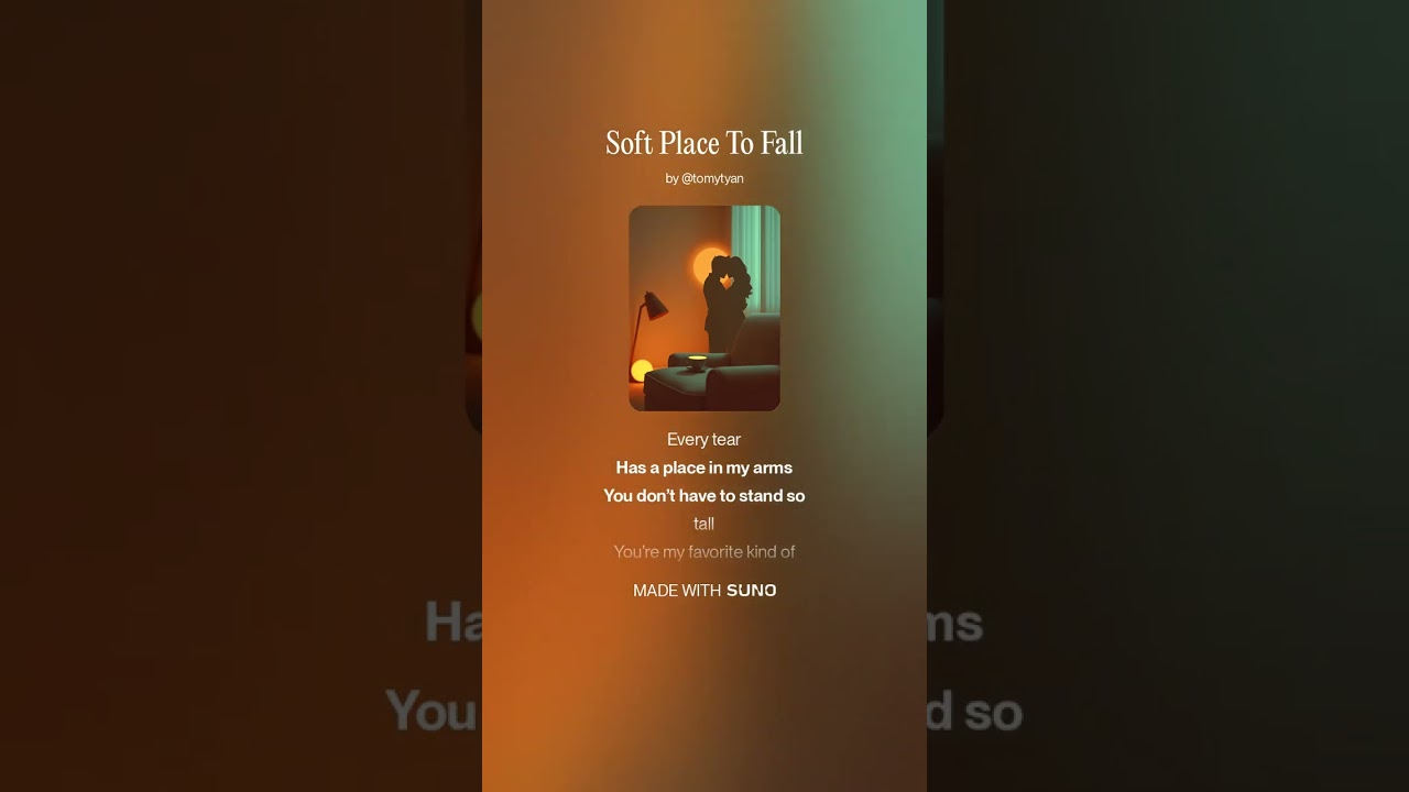 Soft Place To Fal1l(Official Lyric Video) / AI Female Vocal Ballad癒やし、心地よい、AI音楽