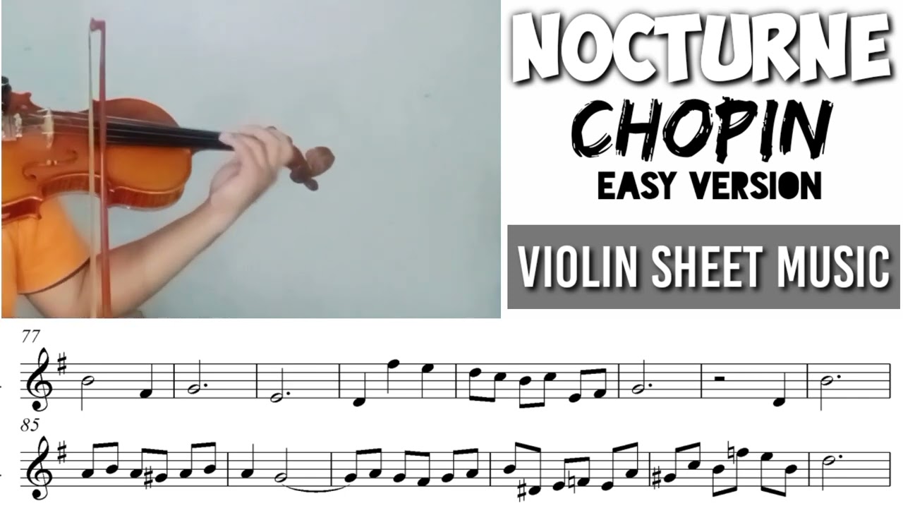 Free Sheet || Nocturne - Chopin || Violin Sheet Music