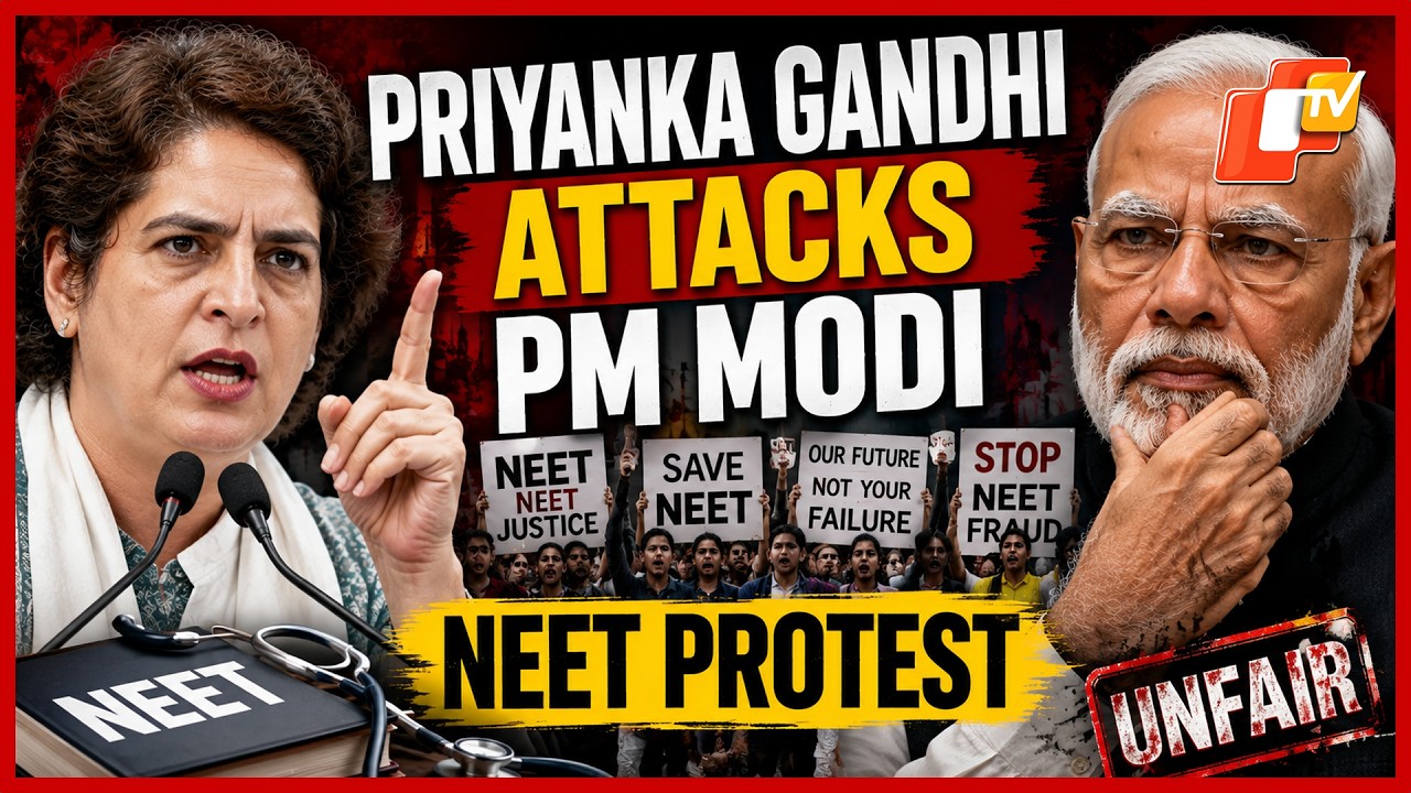 Priyanka Gandhi Vadra On PM Absence From Parliament Amid Youth Agitation