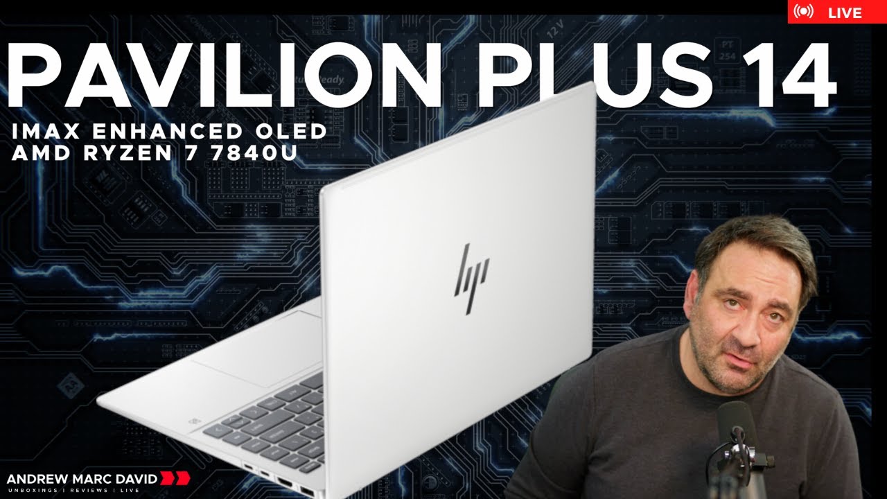 HP Pavilion Plus 14 (IMAX OLED + Ryzen 7 7840U (2023) - Live Unboxing