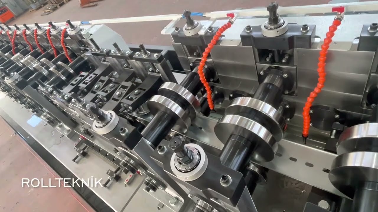 ROLLFORM - ROLLTEKNİK ROLL FORMING LINE  V22 (62x41 41X41 41x21 C STRUT PROFILE ROLL FORMING LINE)