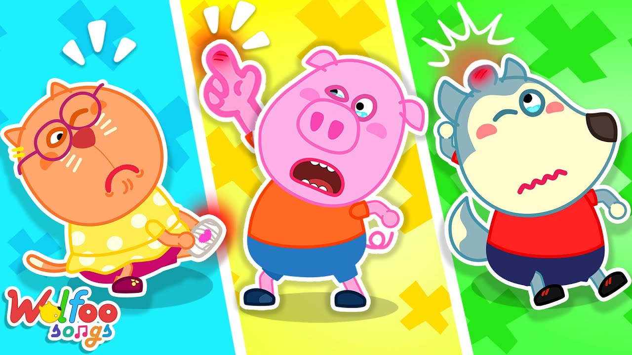 No No! My Friends Got Hurt | Friends Got a Boo Boo Song | Wolfoo Friends Nursery Rhymes & Kids Songs