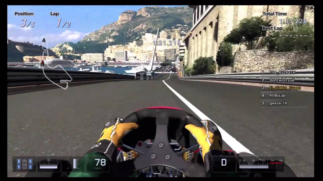 GT5: Online Karting at Monaco