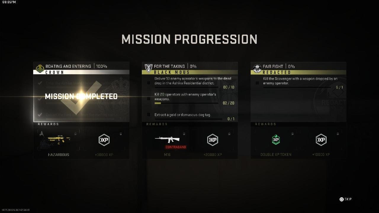 DMZ SOLO - BOATING AND ENTERING - CROWN TIER 4 STORY MISSION