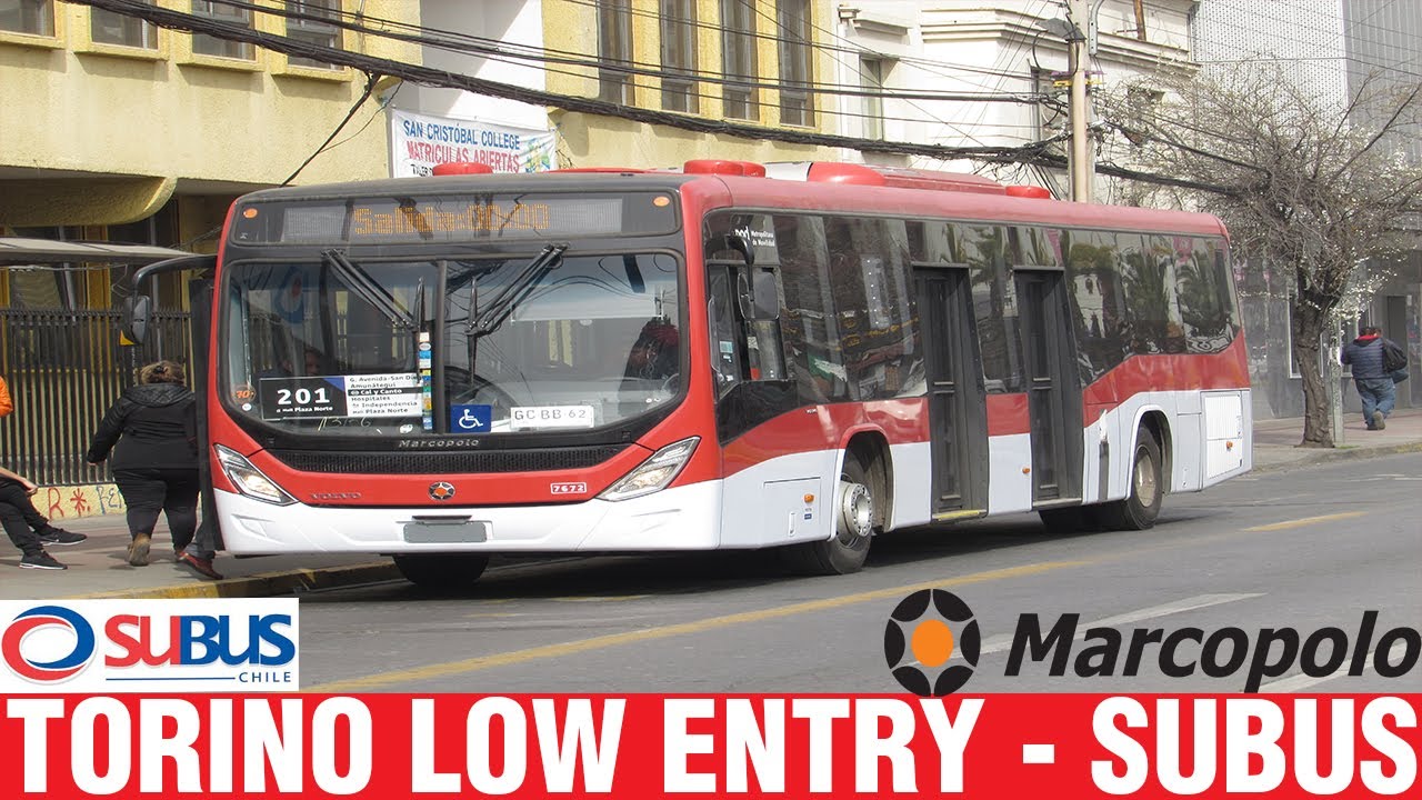 Red | Primer Dia de Circulación Buses Marcopolo Torino de Subus