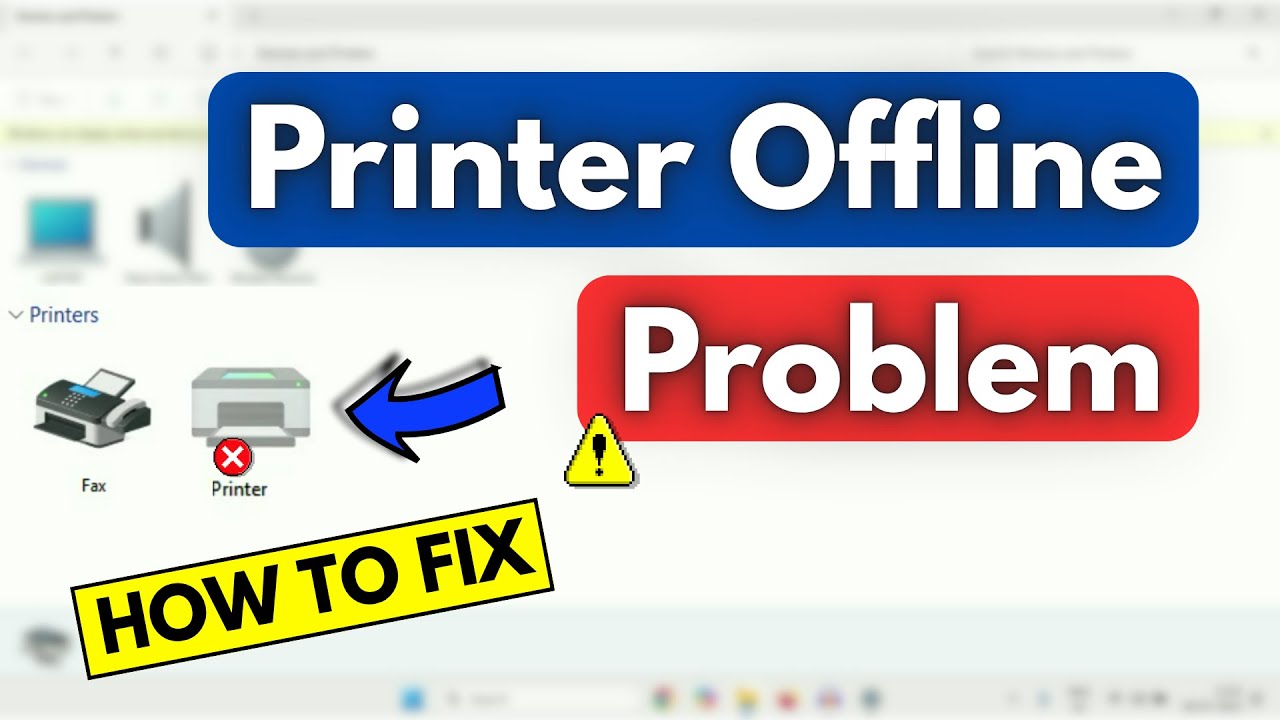 How to Fix Printer Offline Problem in Windows PC/Laptop
