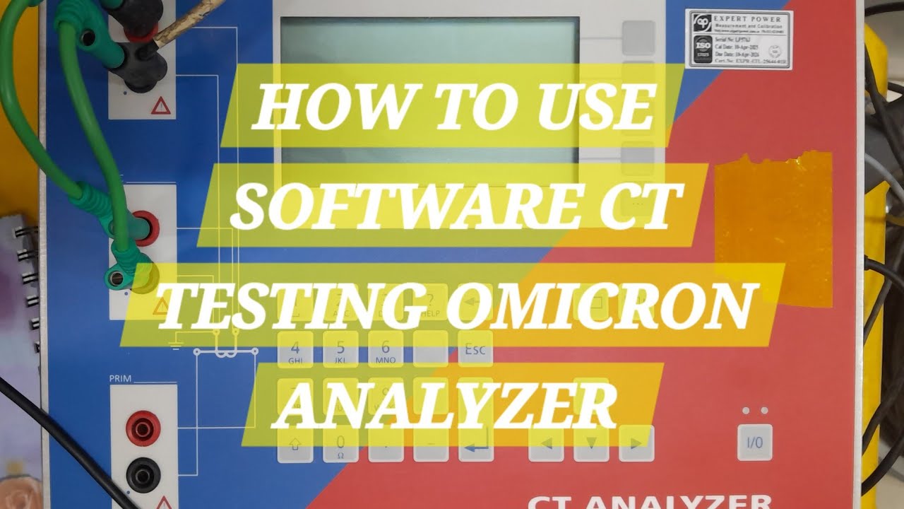 CT ANALYZER SOFTWARE 4 HOW TO USE SOFTWARE OF OMICRON CT ANALYZER FOR CT TESTING