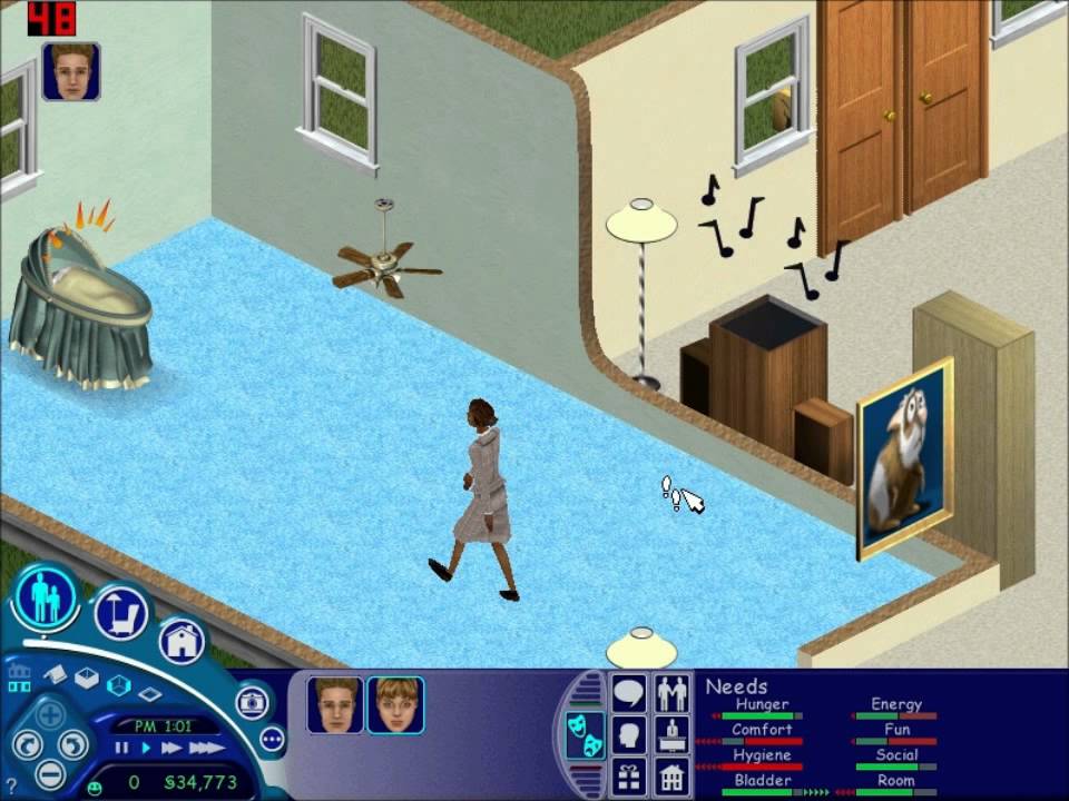 The Sims 1 - Sylvia the﻿ Social Worker (Plus Bonus at the End!)
