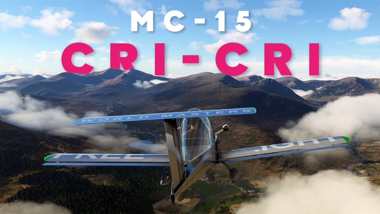 FS2020 MC-15 Cri-Cri first impressions. This MSFS ATSimulations tiny plane is seriously good fun!
