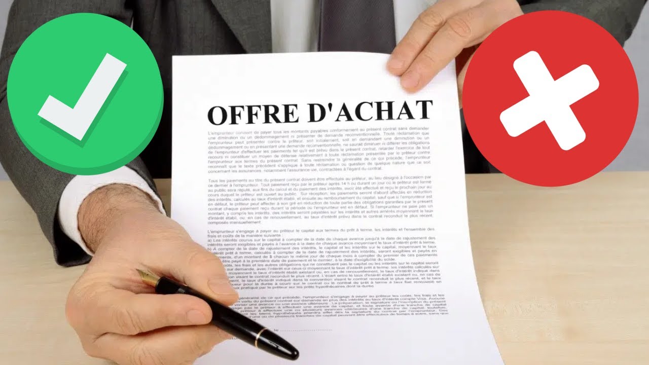 Comment faire une bonne OFFRE d'ACHAT ? ( je vous montre ! )