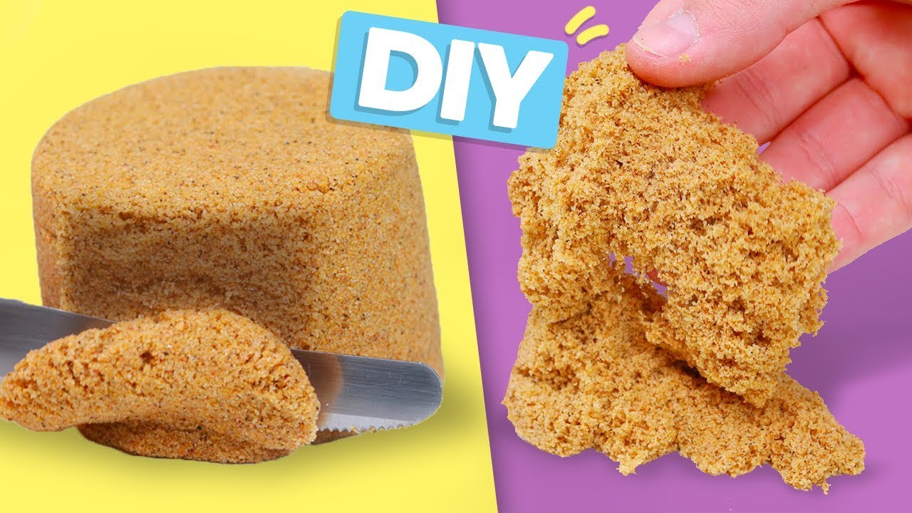 DIY KINETIC SAND! So Easy - Sensory Toy for Kids and Satisfying Stress Relievers