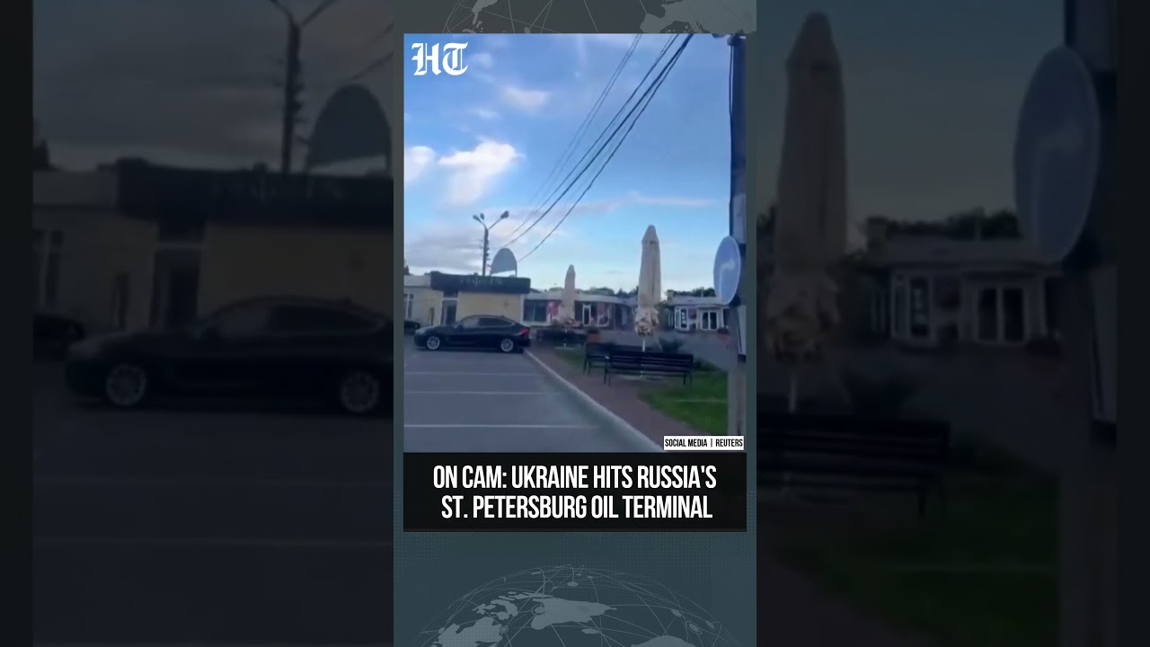 Ukraine Strikes Russia&rsquo;s St. Petersburg Oil Terminal Amid War Escalation | #shorts