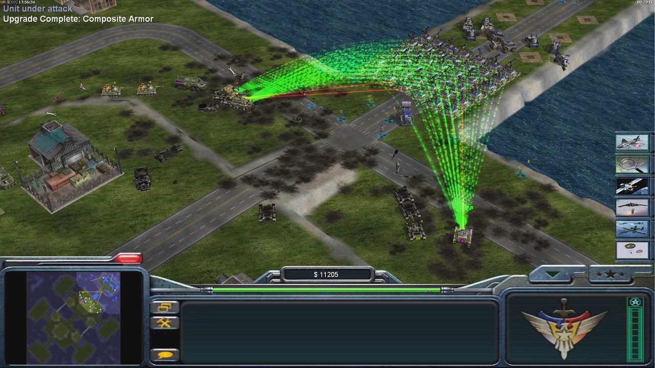 USA Laser - Command & Conquer Generals Zero Hour - Сложный игровой процесс 1 против 5