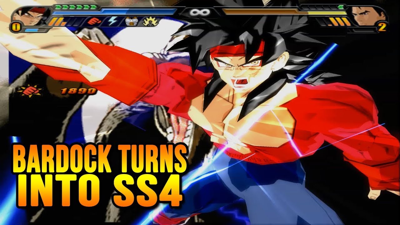 Bardock transforms into Super Saiyan 4 | Bardock SS4 vs Golden Frieza | DBZ Tenkaichi 3 (MOD)