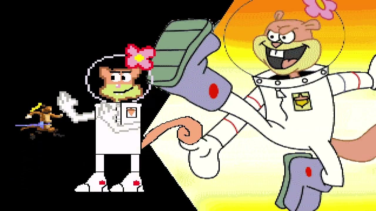 KOF MUGEN sandy cheeks vs puss in boots