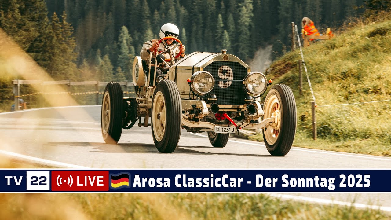 🇩🇪 LIVE Arosa ClassicCar - Die Rennläufe am Sonntag 2025