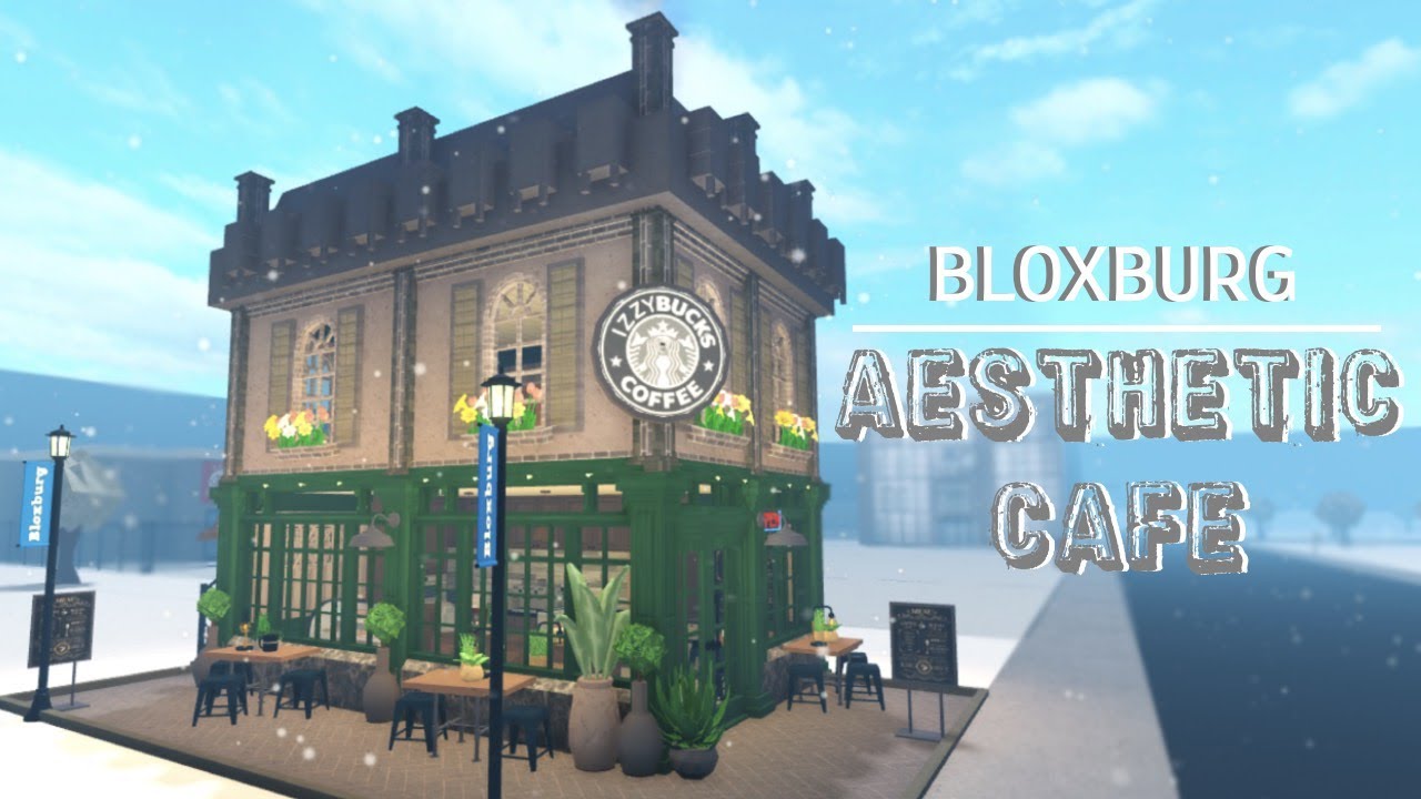 AESTHETIC EUROPEAN CAFE SPEEDBUILD! | Roblox Welcome to Bloxburg Speedbuild