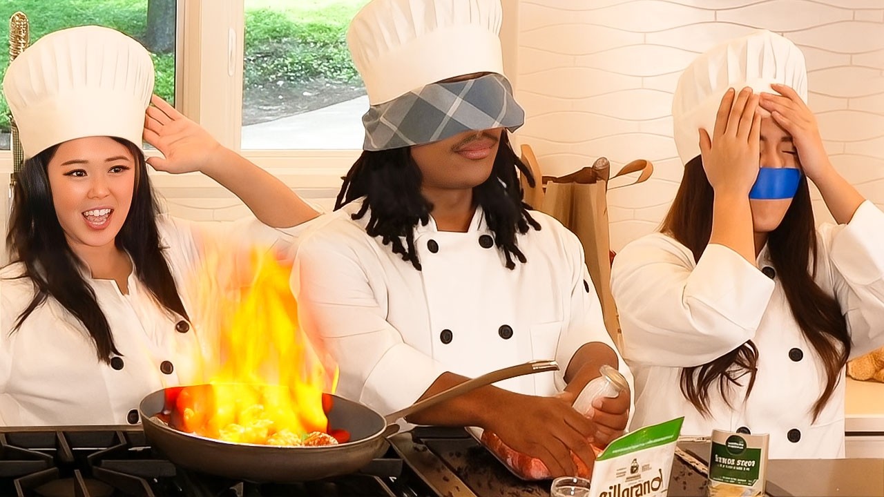 We Tried Cooking While BLIND, DEAF, & MUTE.. (FT Agent & Cinna!)