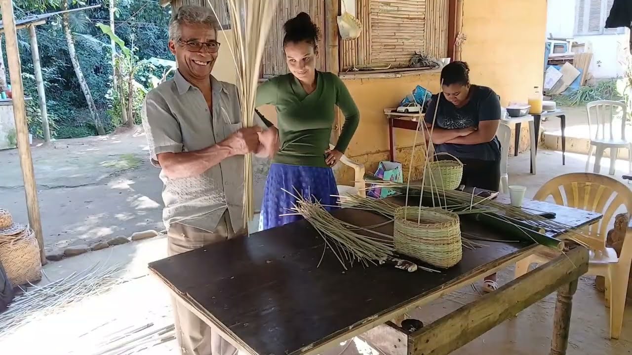 Oficina de Transmissão de Saberes e Fazeres Artesanais - Tipiti - Quilombo do Camburi, Ubatuba/SP